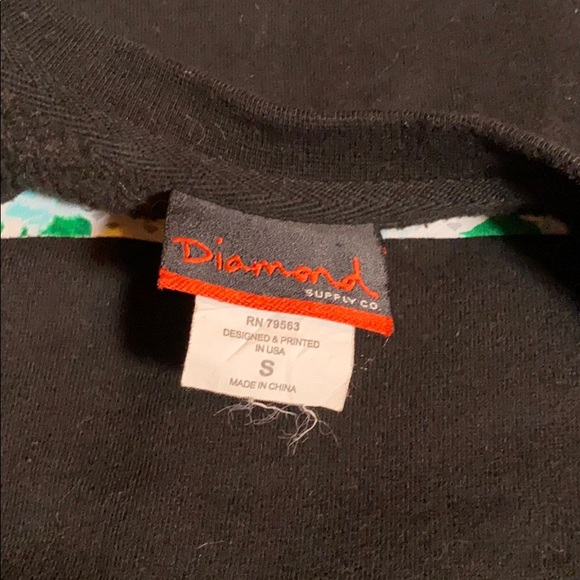 Diamond Supply Co. Pullover Graphic Distressed Sweatshirt, size S - Picture 8 of 16